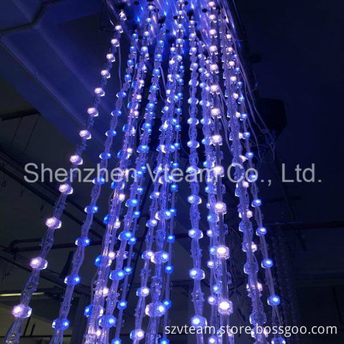 3D Effect Transparency Soft LED Mesh Display for Building Facade